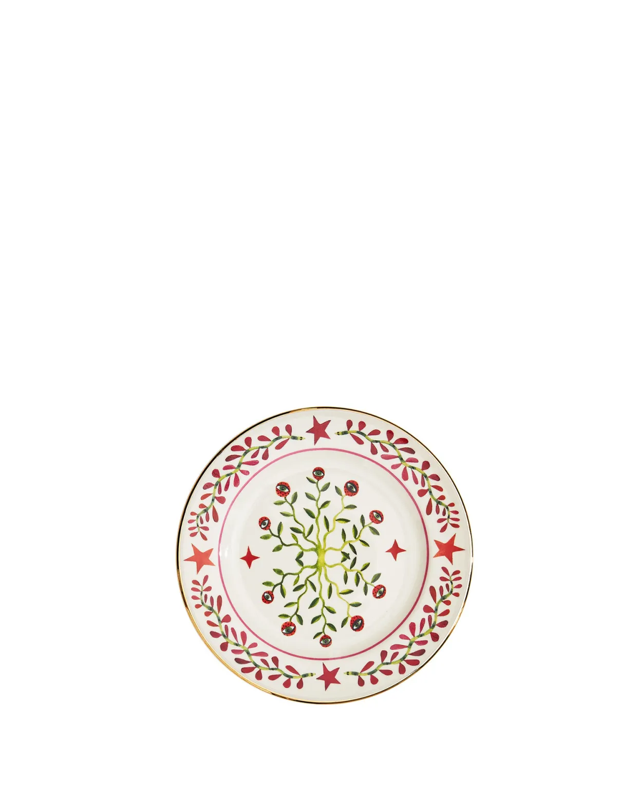 Dessert Plates Set of 2Eye Vines in Porcelain
