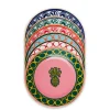 Dessert Plates Set Of 6Pineapple Mix in Porcelain