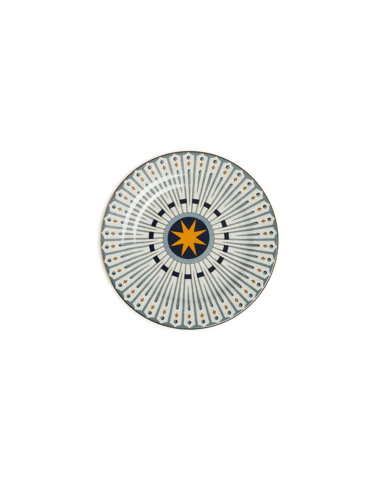 Dessert Plates Set Of 4Solar Multicolor in Porcelain