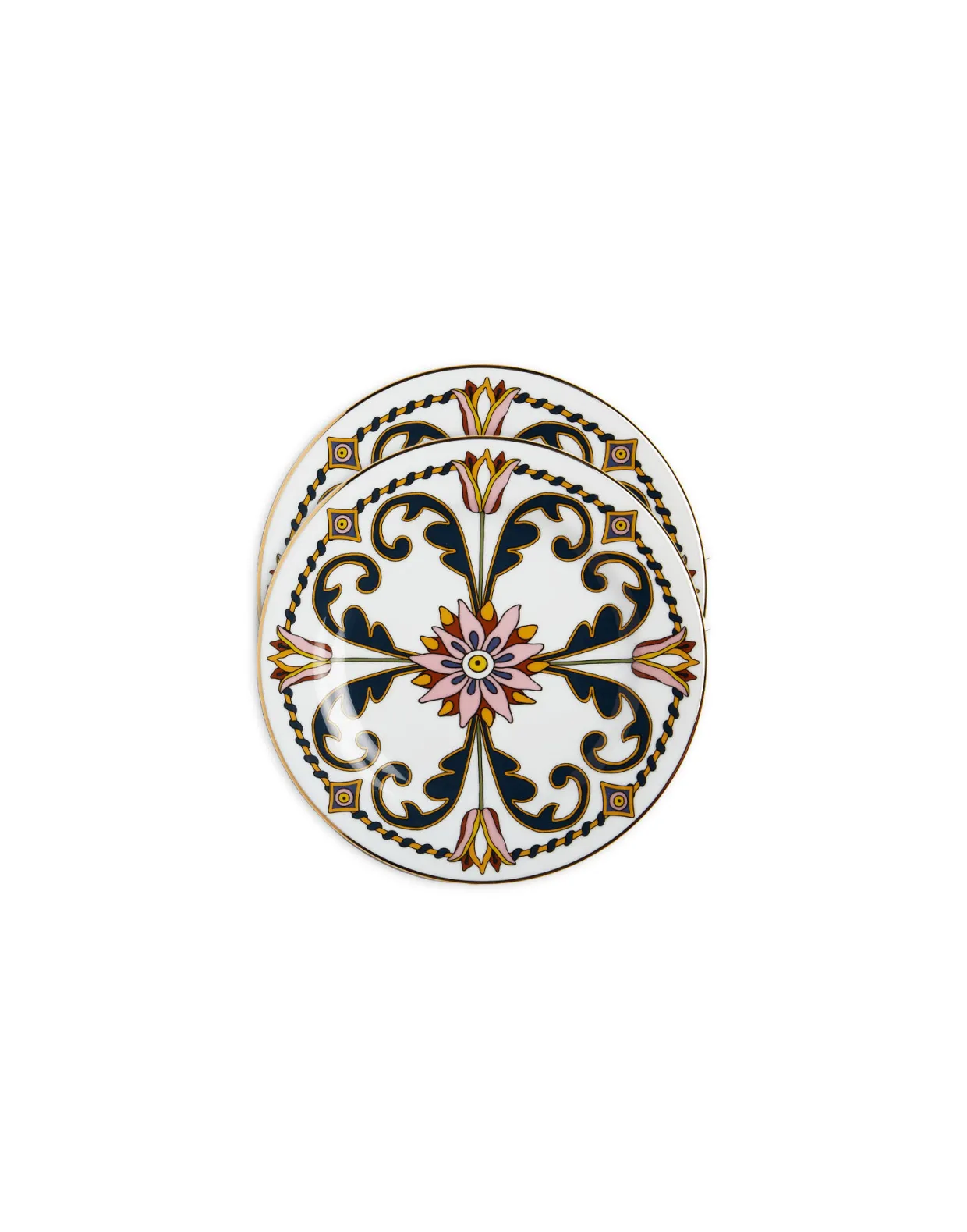 Dessert Plates Set Of 2Tyrrhenia Tulyps in Porcelain