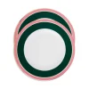 Dinner Plates Set Of 2Rainbow Verde in Porcelain