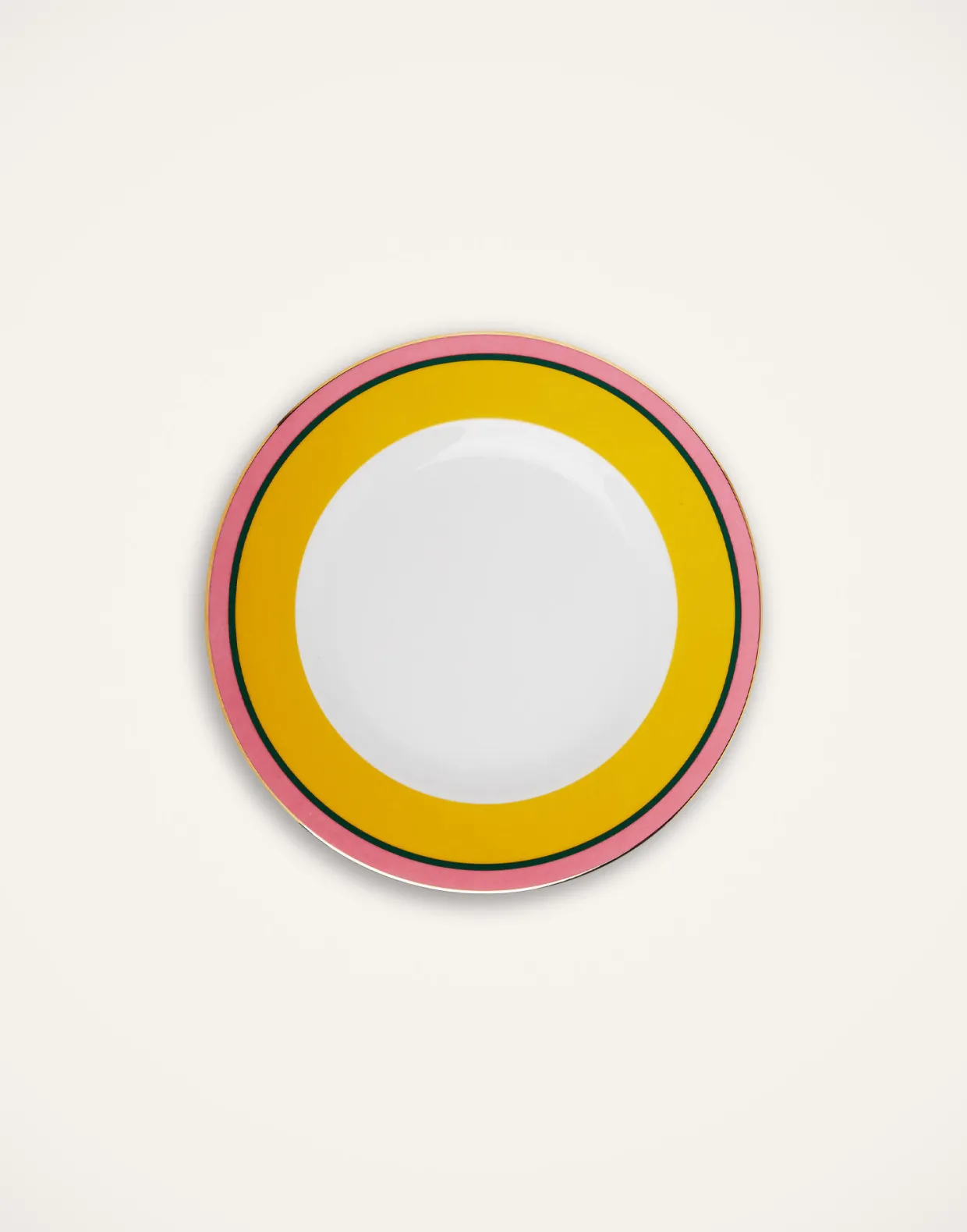 Dinner Plates Set Of 2Rainbow Yellow in Porcelain