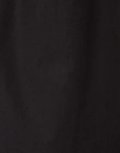 Drawstring PantsSolid Black in Crisp Poplin