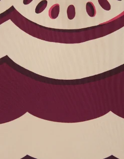 Drawstring SkirtFans Placée Purple in Faille