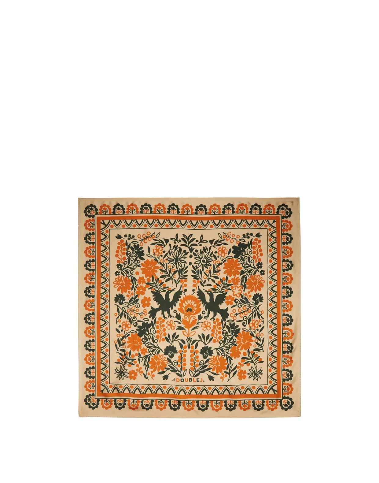 Forest Foulard (90X90)Forest Square in Silk