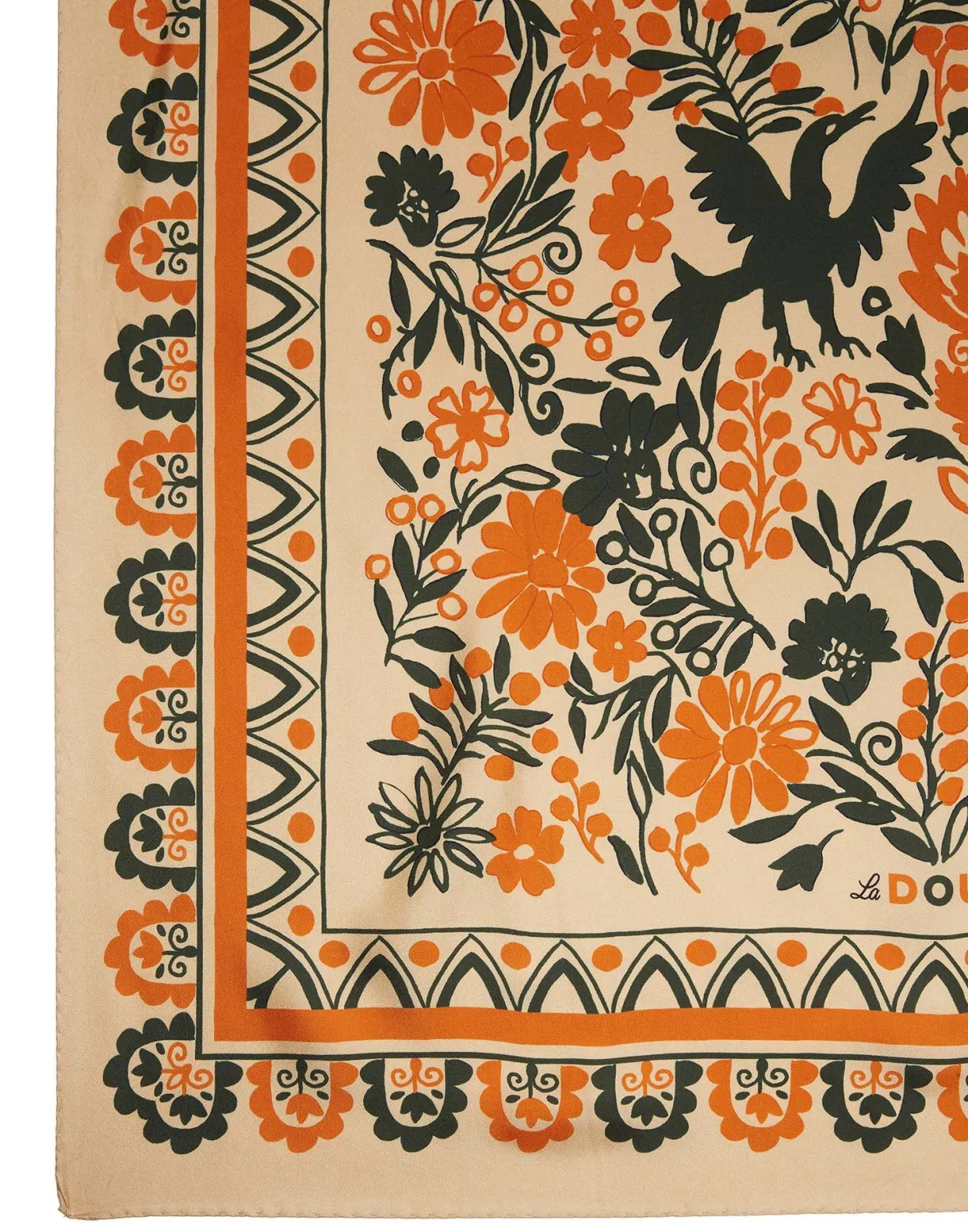 Forest Foulard (90X90)Forest Square in Silk