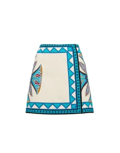 Foulard Mini SkirtLotus Placée Ivory in Stretch Cotton
