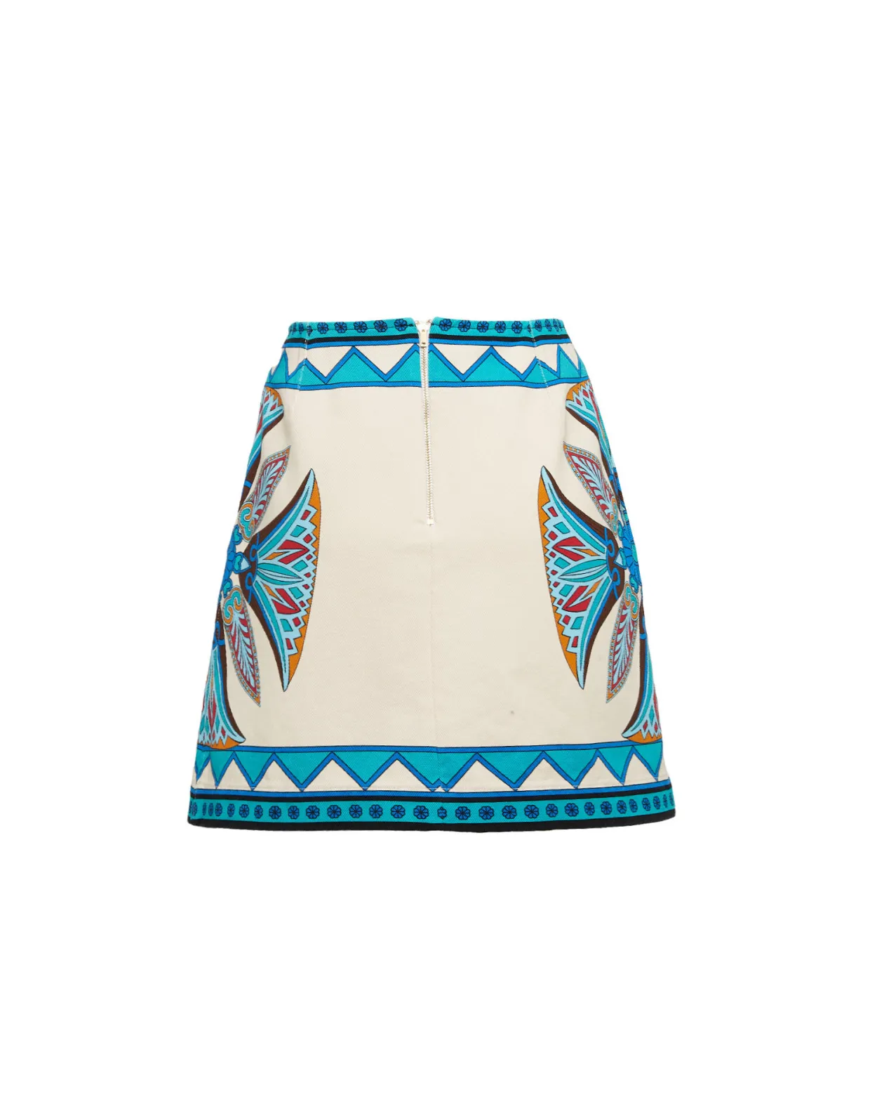 Foulard Mini SkirtLotus Placée Ivory in Stretch Cotton