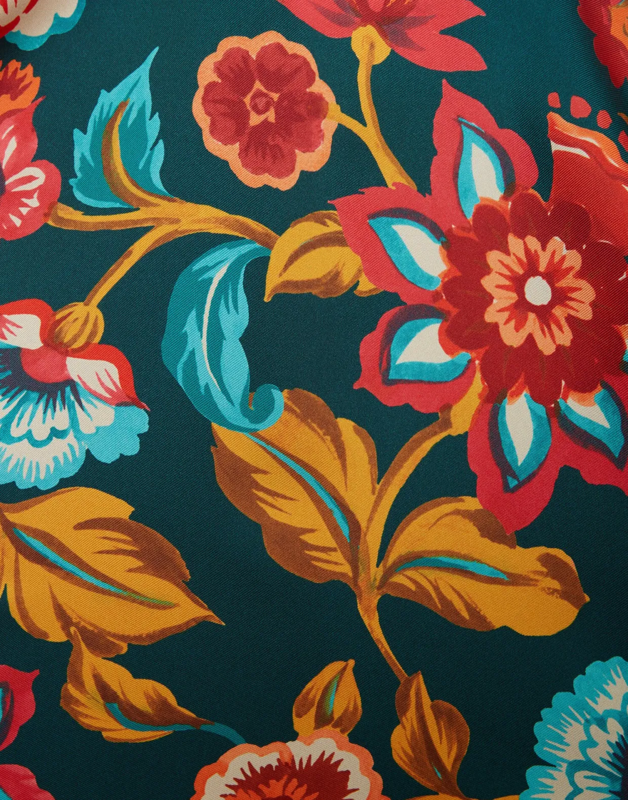 Foulard ShirtHottie Emerald in Silk Twill
