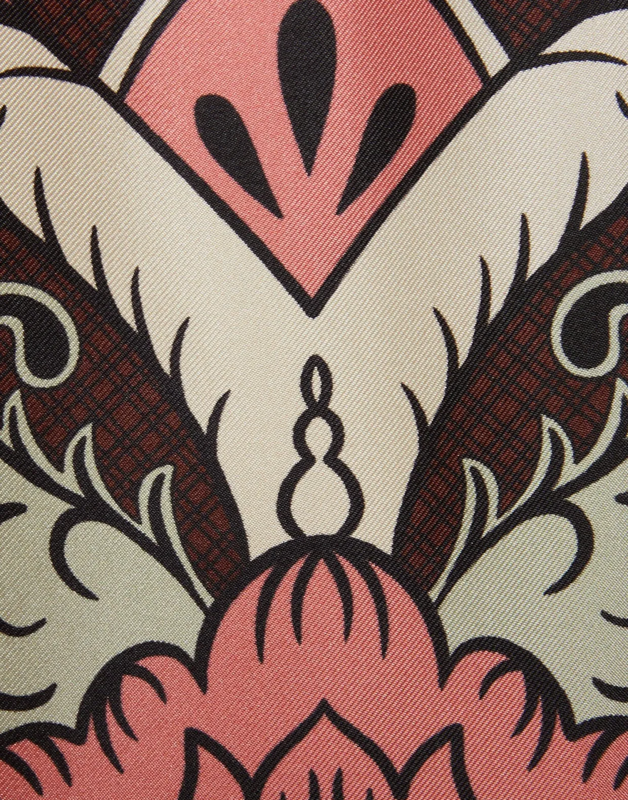 Foulard ShirtPortal Placée Brown in Silk Twill