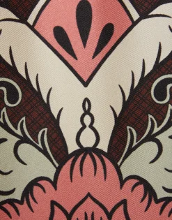 Foulard ShirtPortal Placée Brown in Silk Twill