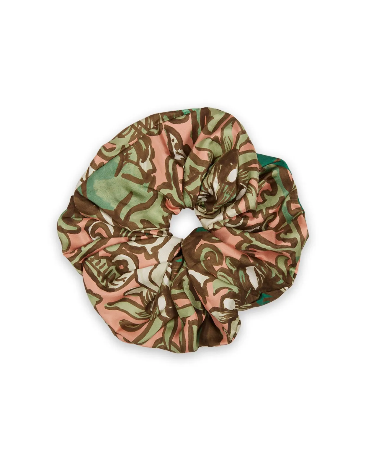 Giga ScrunchieAnemone Pink in Twill Silk