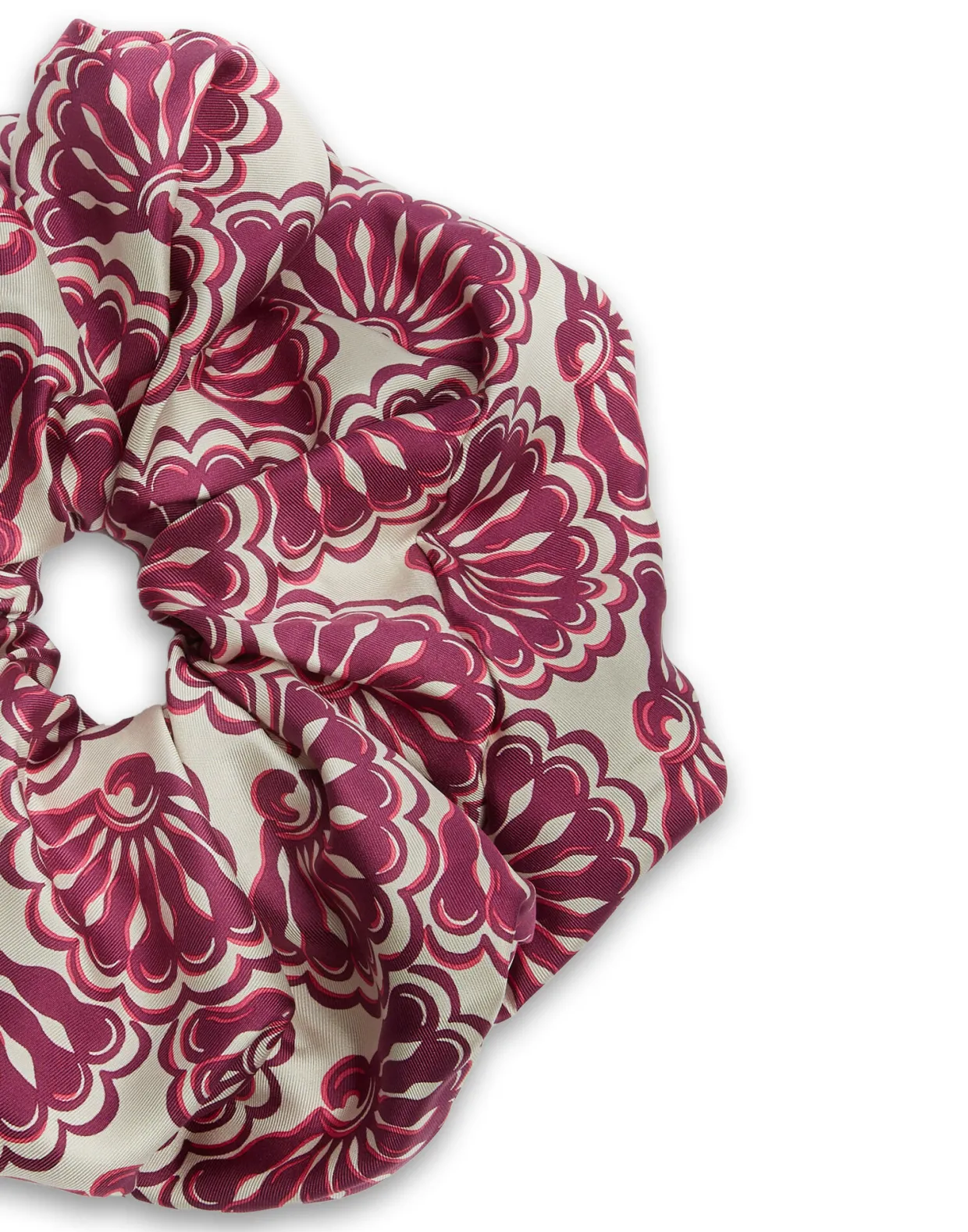 Giga ScrunchieFans Purple in Silk Twill