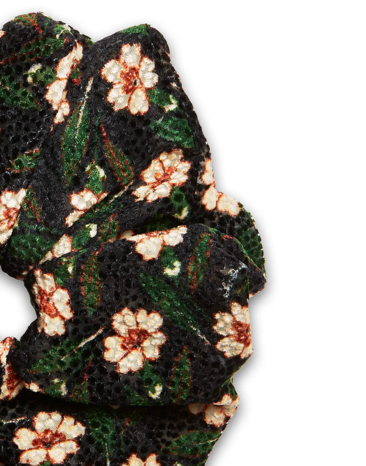 Giga ScrunchieMayfair Black in Devore Velvet