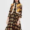 Glam Reversibile Gilet IntarsiaBronze in Faux Python