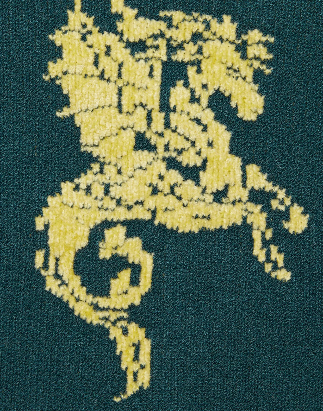 Gryphos SweaterDark Green in Fleece Jacquard