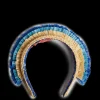 Halo HeadbandSolid Light Beige in Raffia Crochet