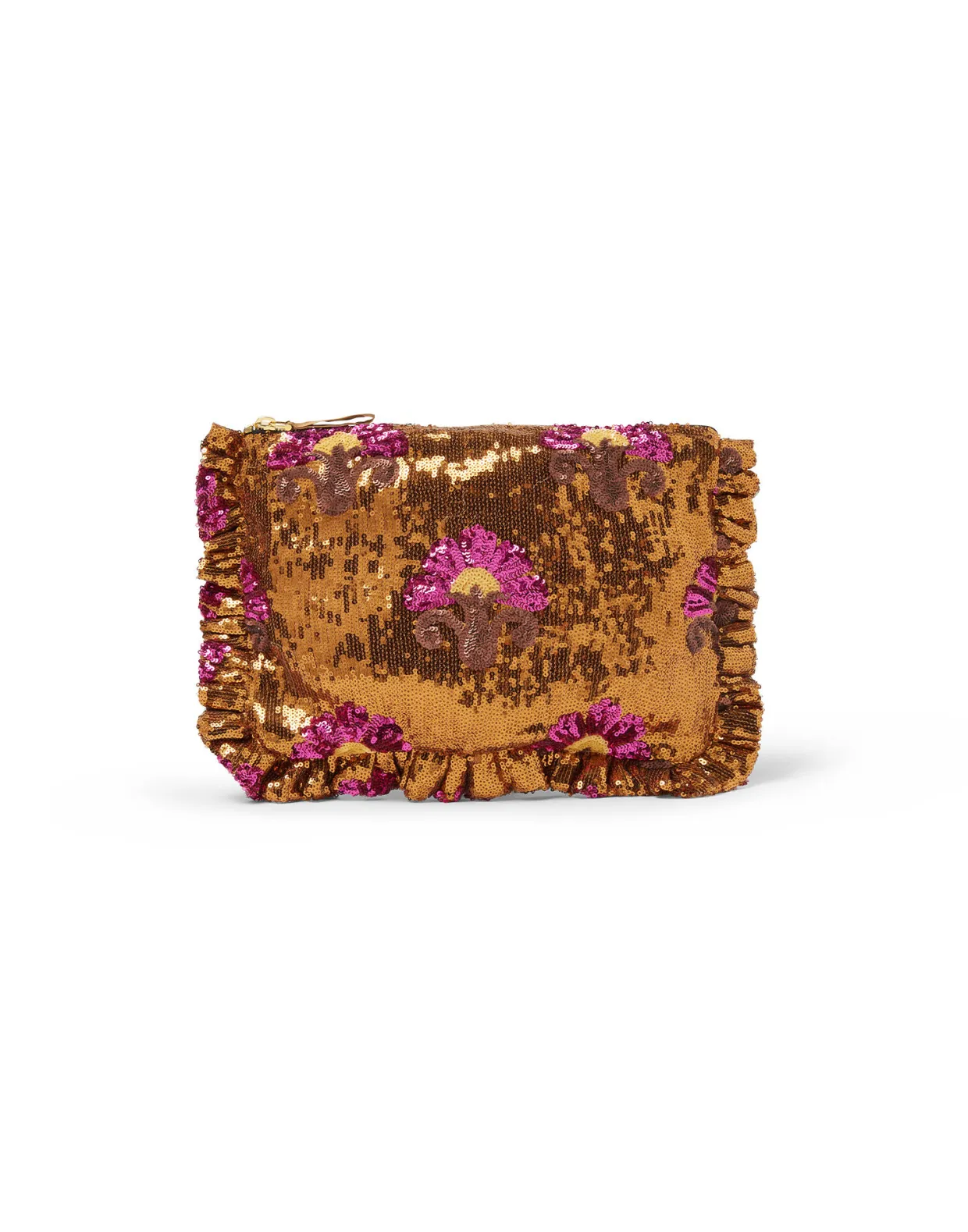 Hand PochetteBronze in Textured Sequins