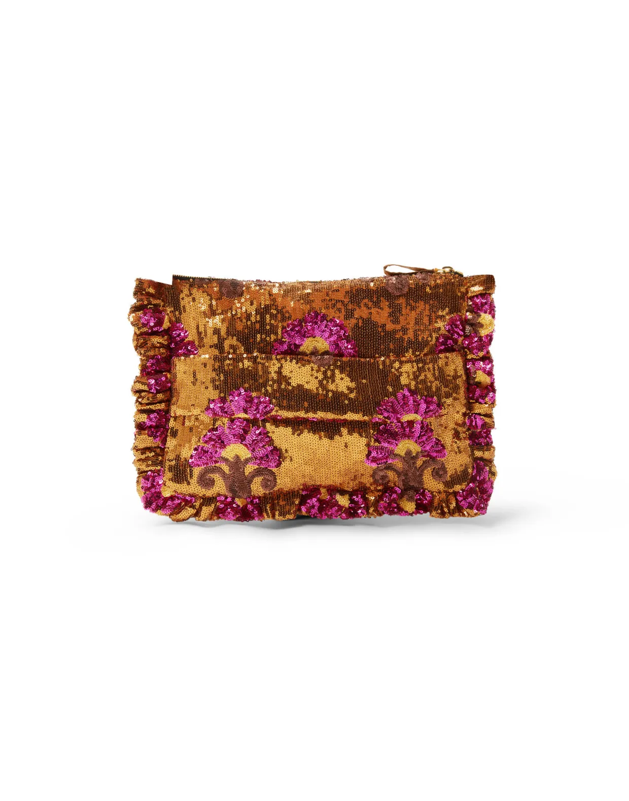 Hand PochetteBronze in Textured Sequins