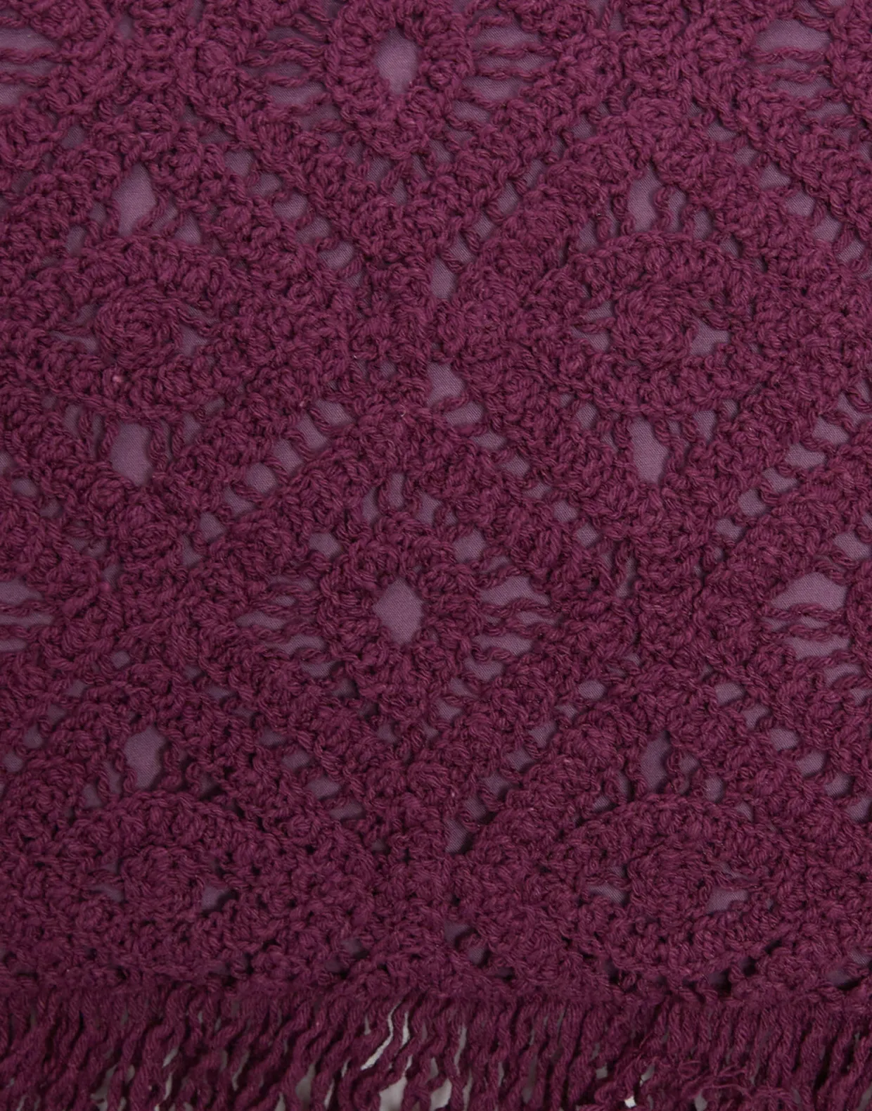 Hand PochettePlaza Purple in Macramé