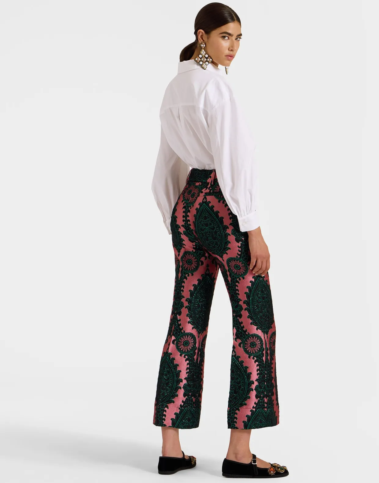 Hendrix PantsOltrarno Pink in Jacquard