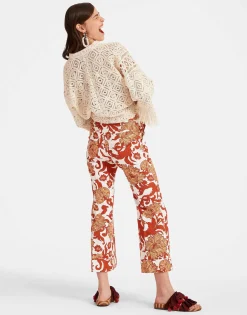 Hendrix PantsReef White in Shot Cotton