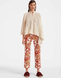Hendrix PantsReef White in Shot Cotton