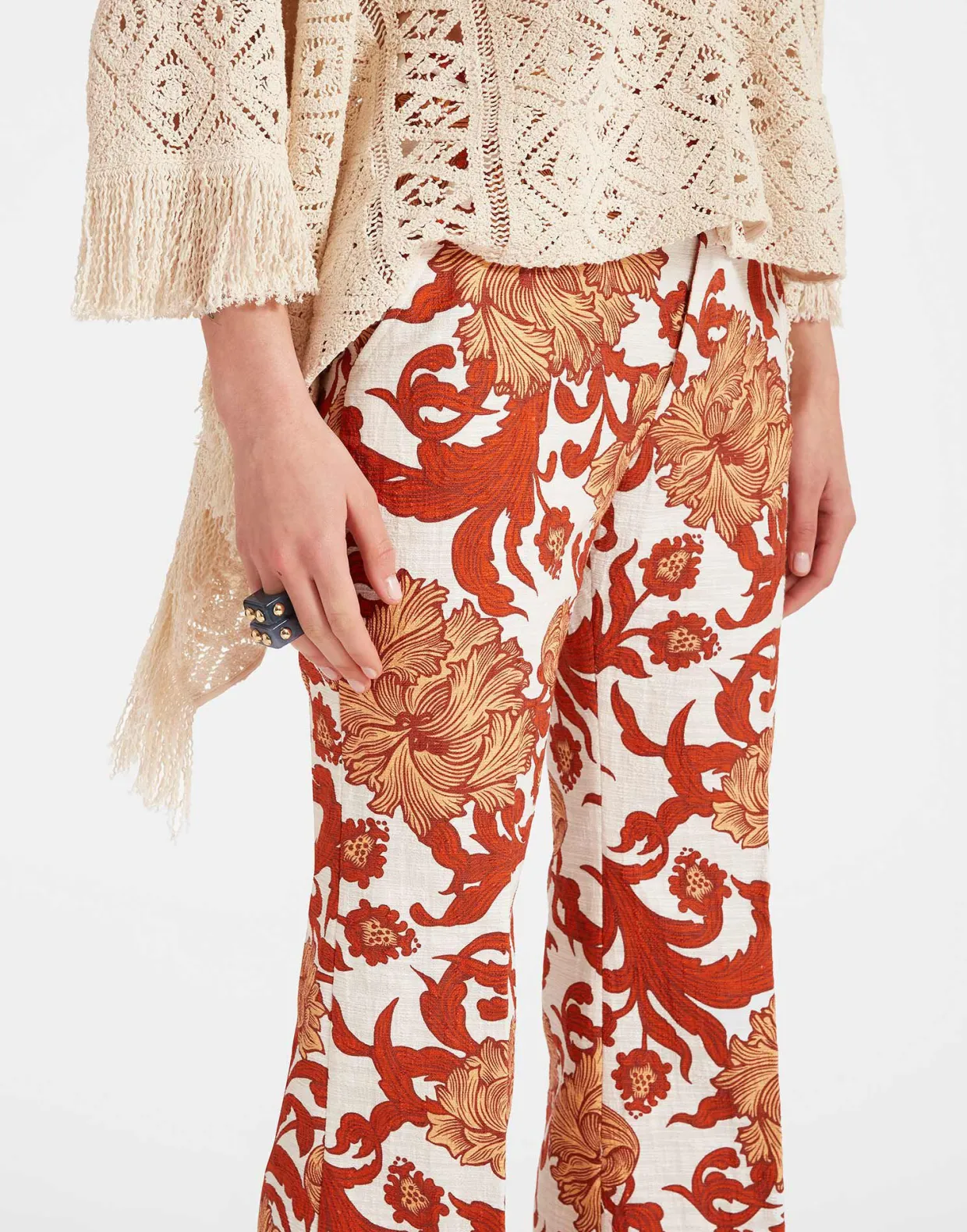 Hendrix PantsReef White in Shot Cotton