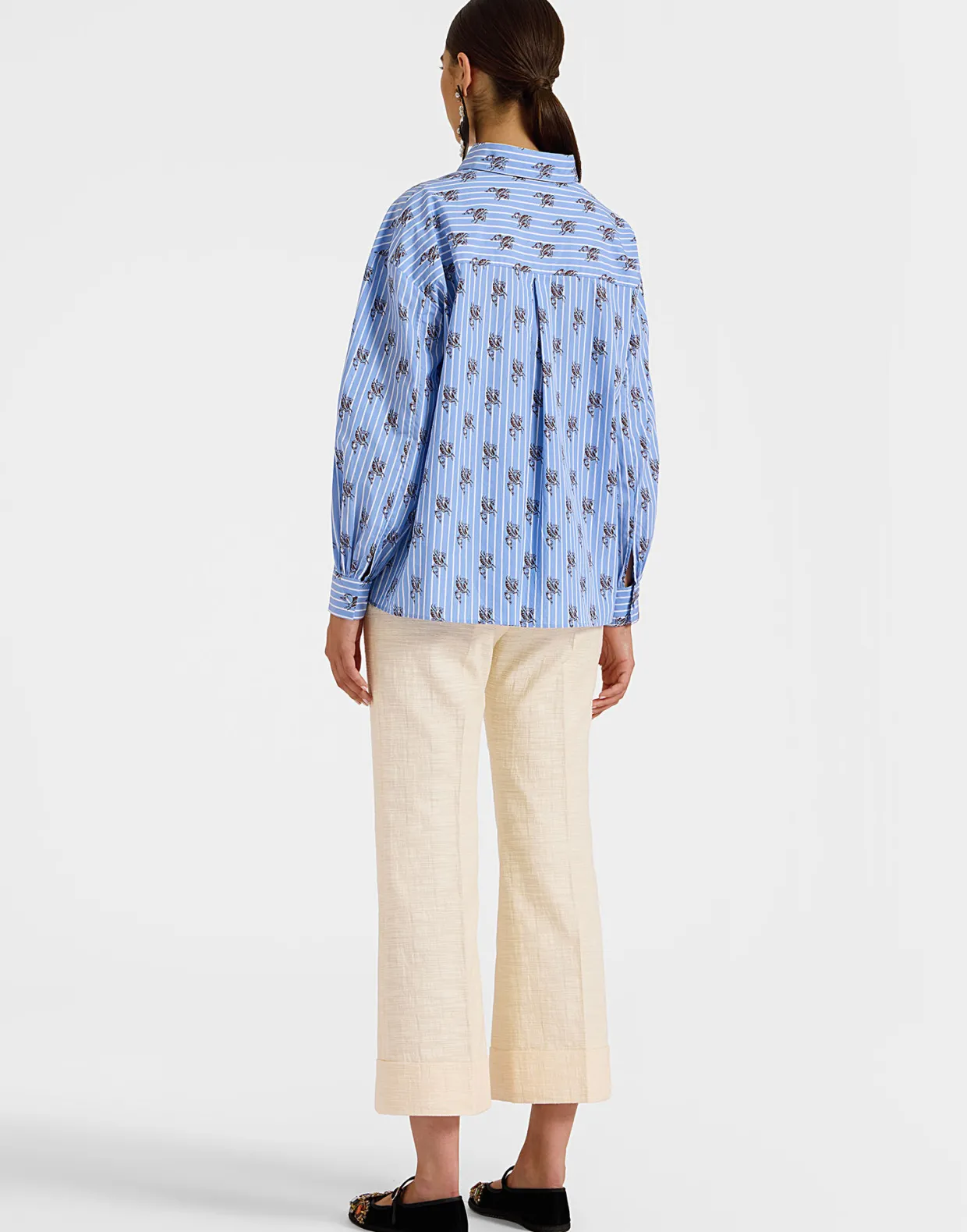 Hendrix PantsSolid Cream in Shot Cotton