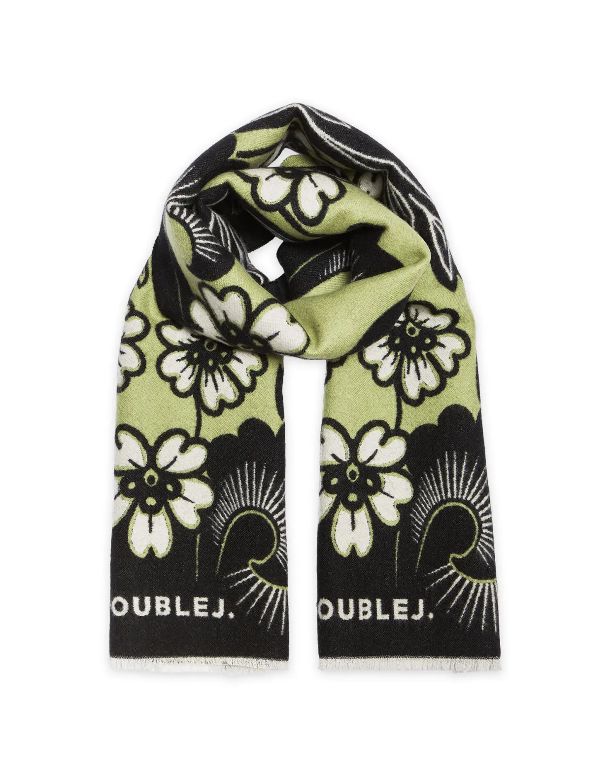 Herald ScarfMayfair Black in Wool Silk