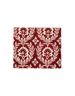 Herringbone Placemat Set of 2Garland Bordeaux in Cotton Chevron