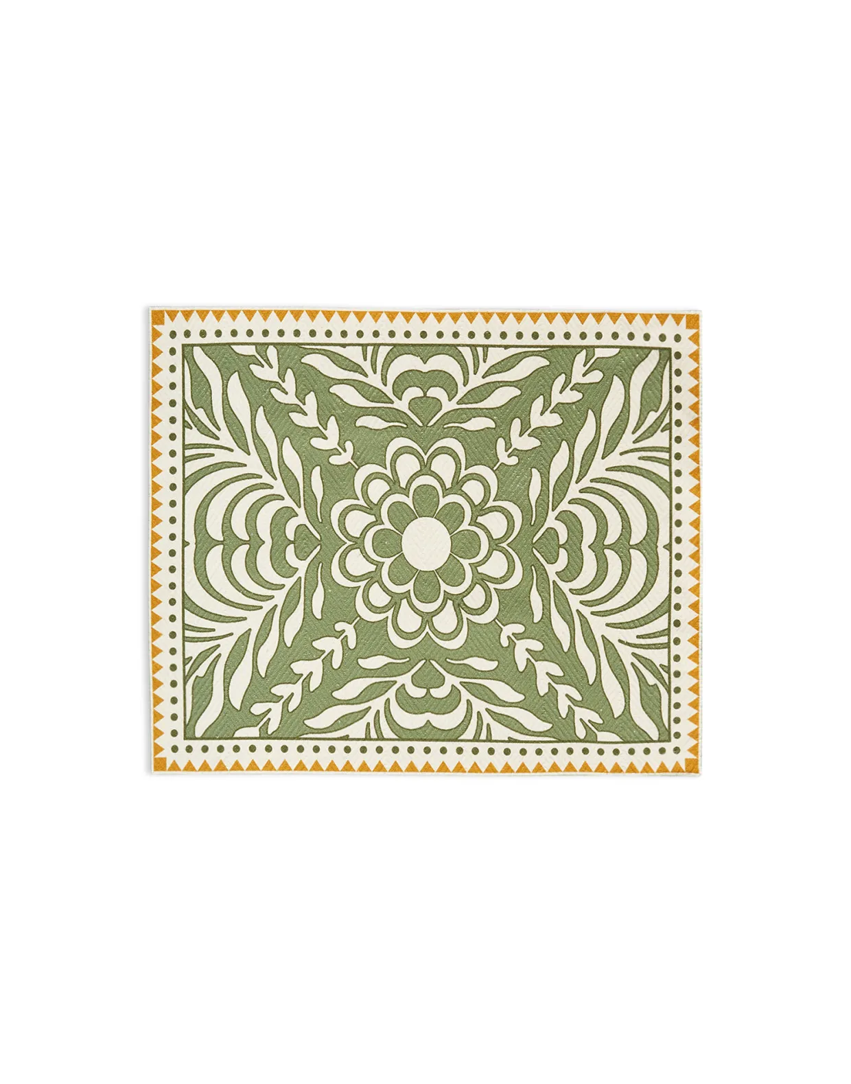 Herringbone Placemats Set Of 2Tudor Light Green in Cotton Chevron