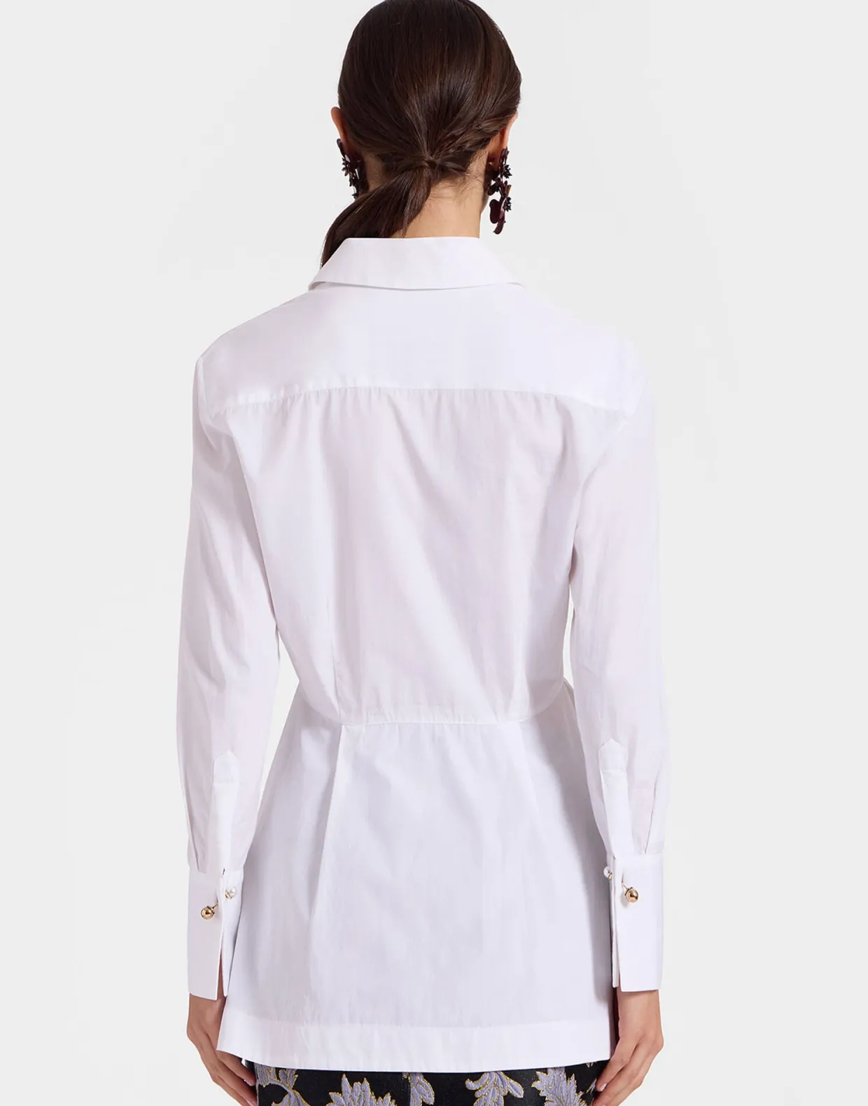 Iris ShirtSolid White in Tailor Poplin