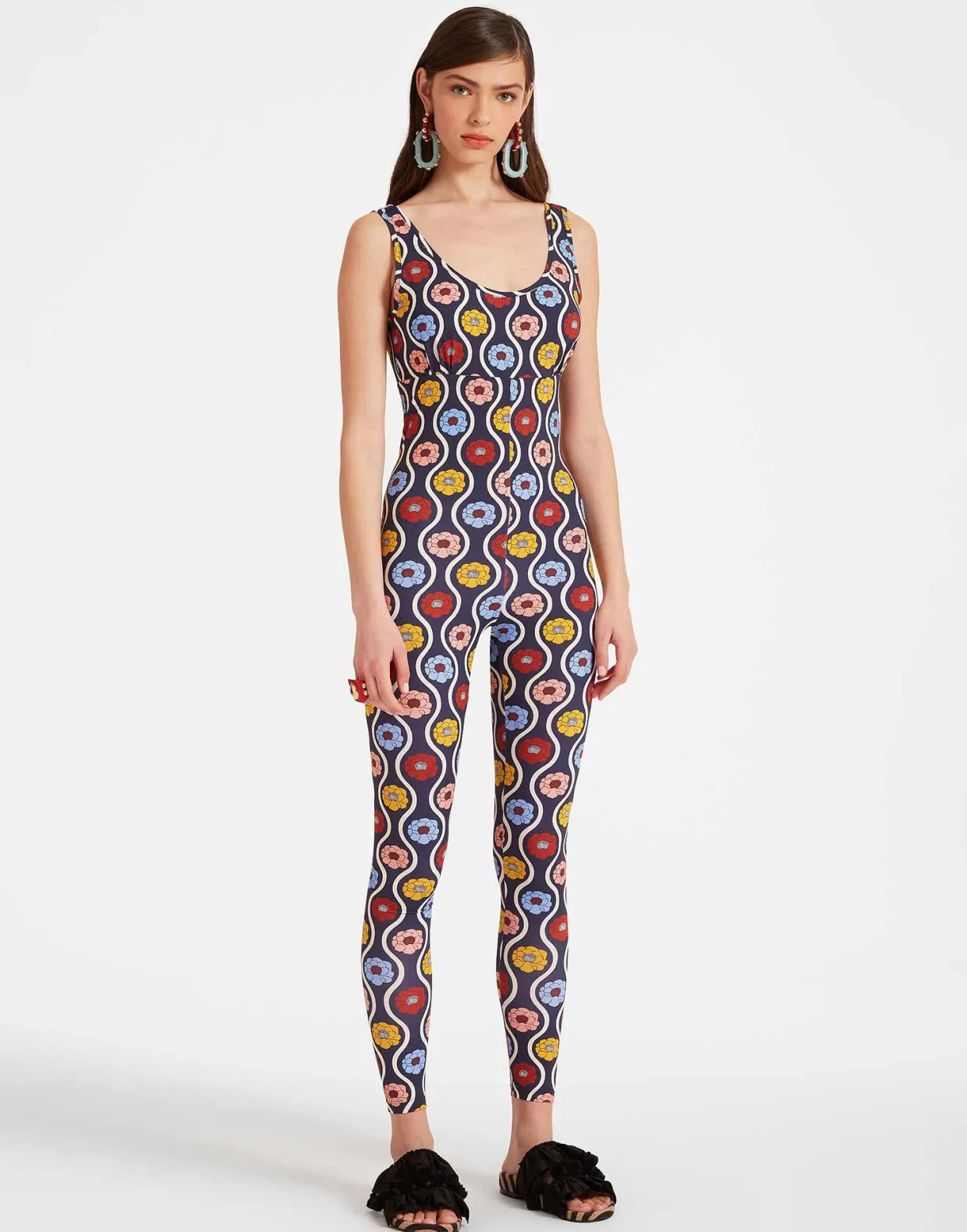 Jazzercize SuitWhitsun Mini Blue in Skinny Jersey