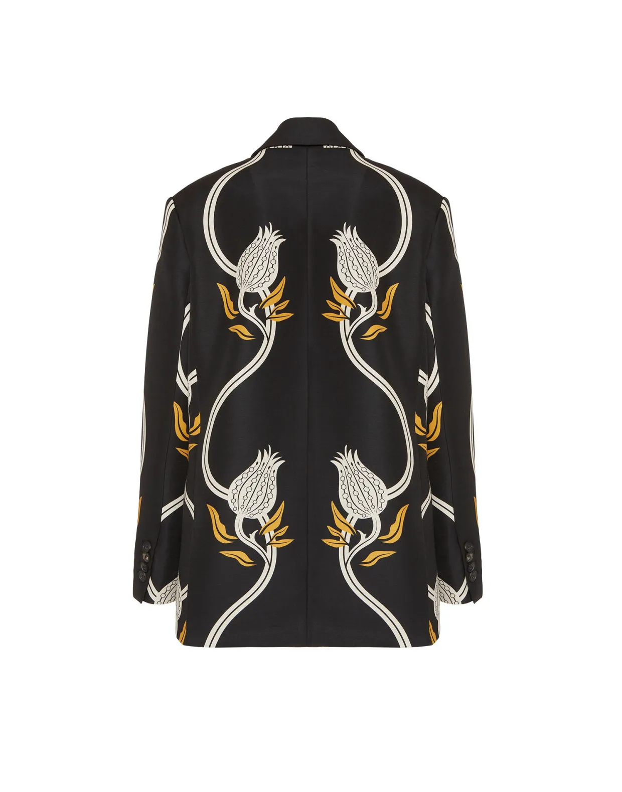 Jones JacketMelograno Black & White in Cady Wool