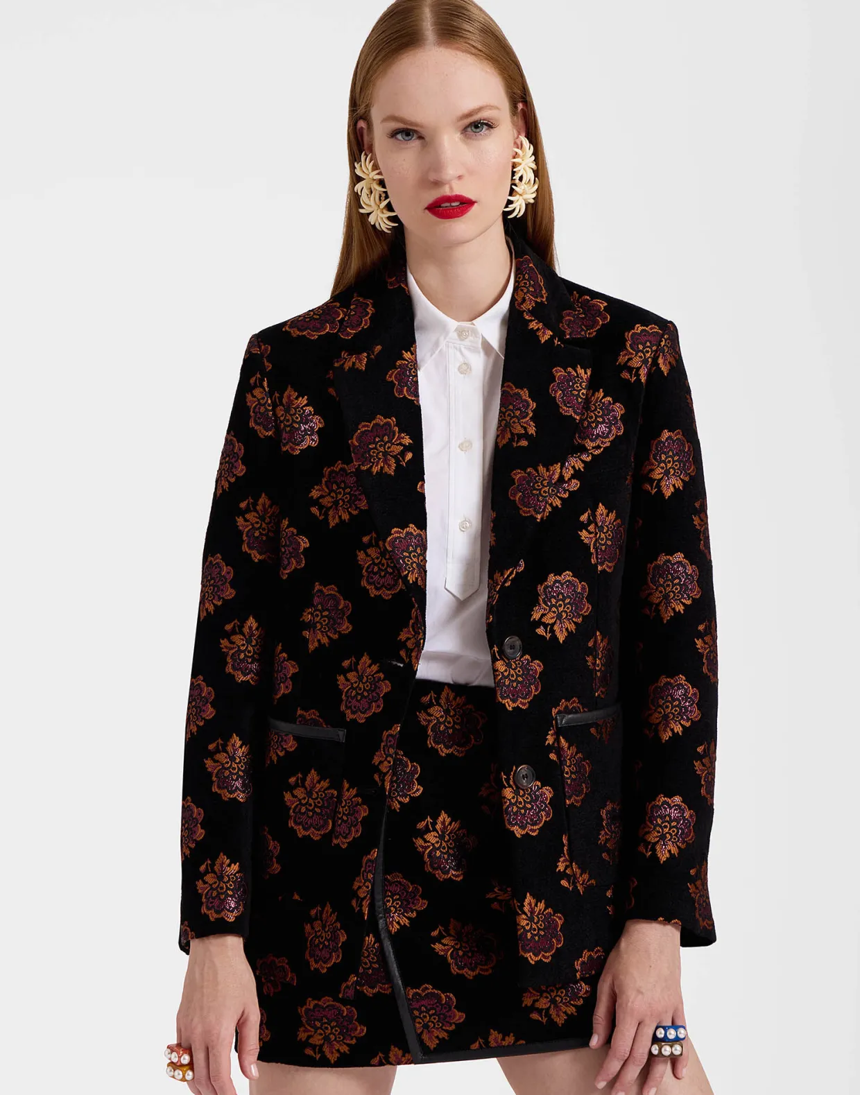 Kelly JacketRosette Black in Jacquard