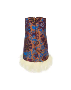 La Scala Top (With Feathers)Jacquard Selva in Jacquard