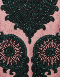 La Scala TopOltrarno Pink in Jacquard With Feathers
