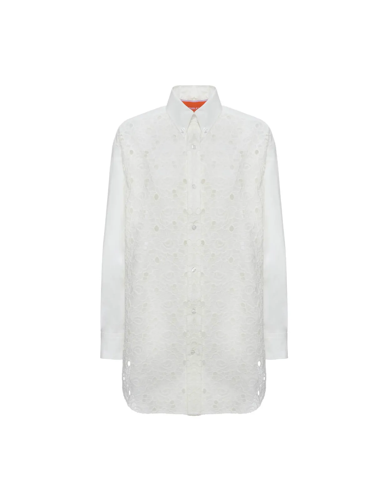 Lacey Better Than Your Boyfriend's ShirtSolid Ivory in Sangallo