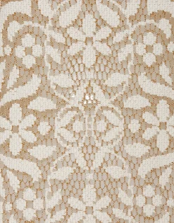 Lacey Long Sleeve Swing DressSolid White Smoke in Embroidered Cotton