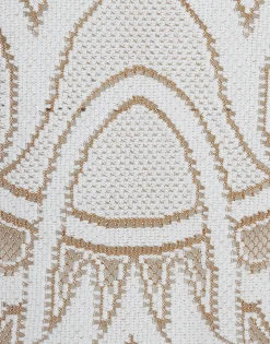 Lacey Mini Swing DressSolid White Smoke in Embroidered Cotton