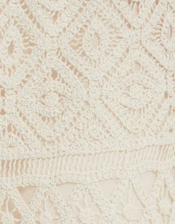Lacey Palazzo PantsPlaza Cream in Macramé