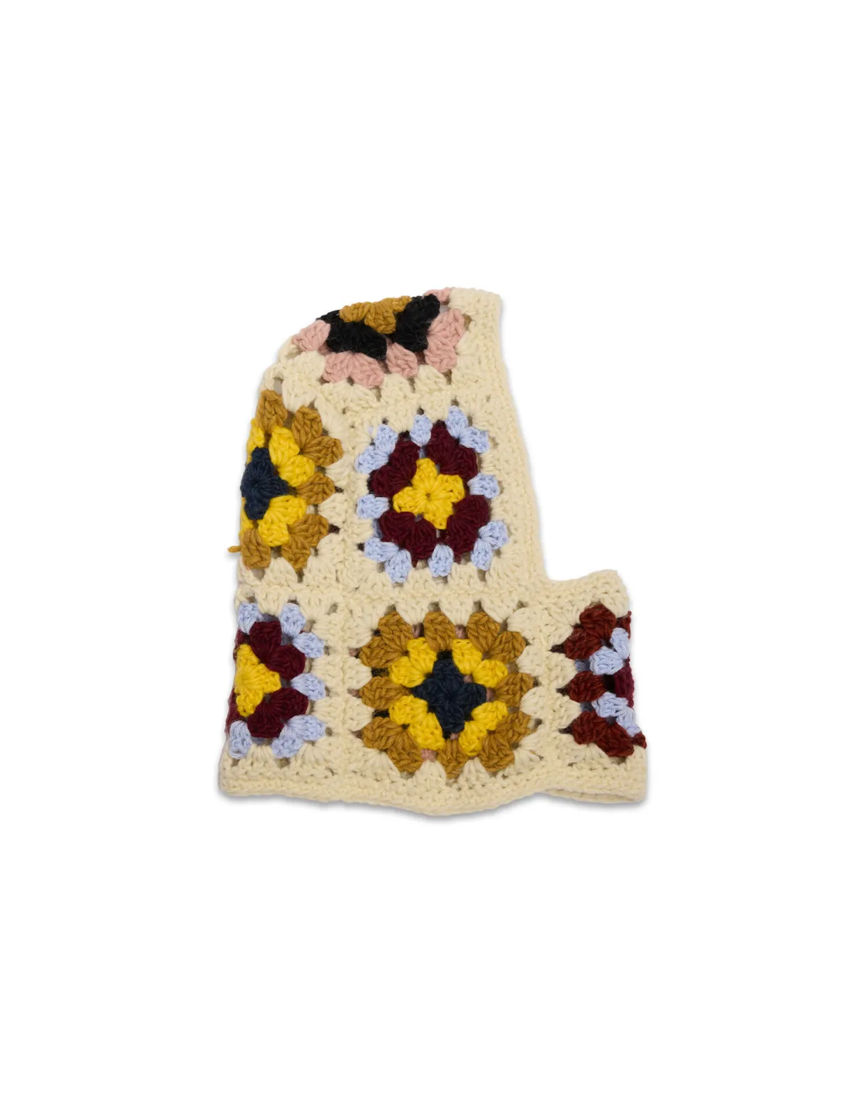 Lacey SnoodFlower Tile Ivory in Wool Crochet
