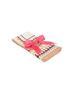 Large Napkins Set Of 2Doric Plac&eacute;e Pink in Linen