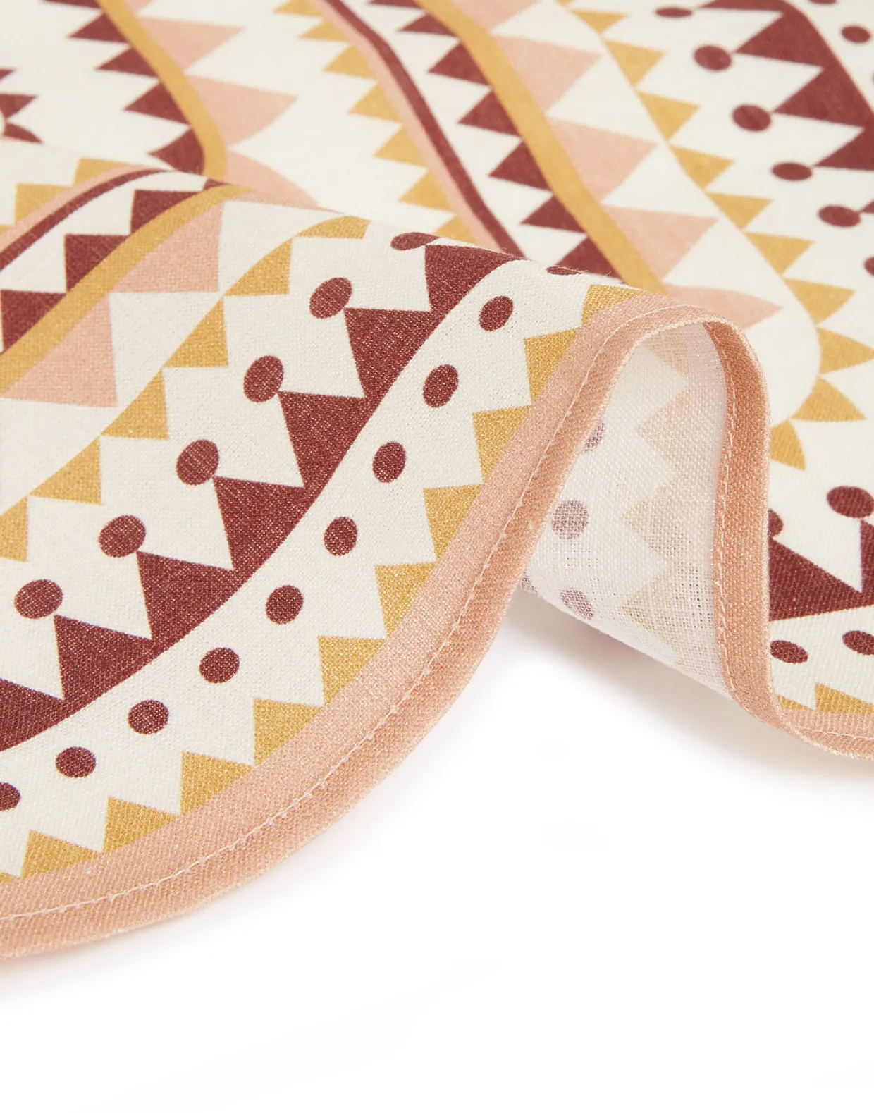 Large Napkins Set Of 2Doric Placée Pink in Linen