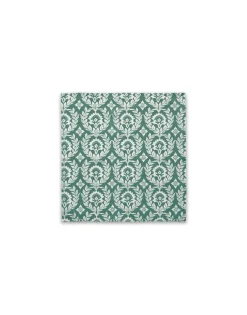 Large Napkins Set Of 2Green Garland in Linen