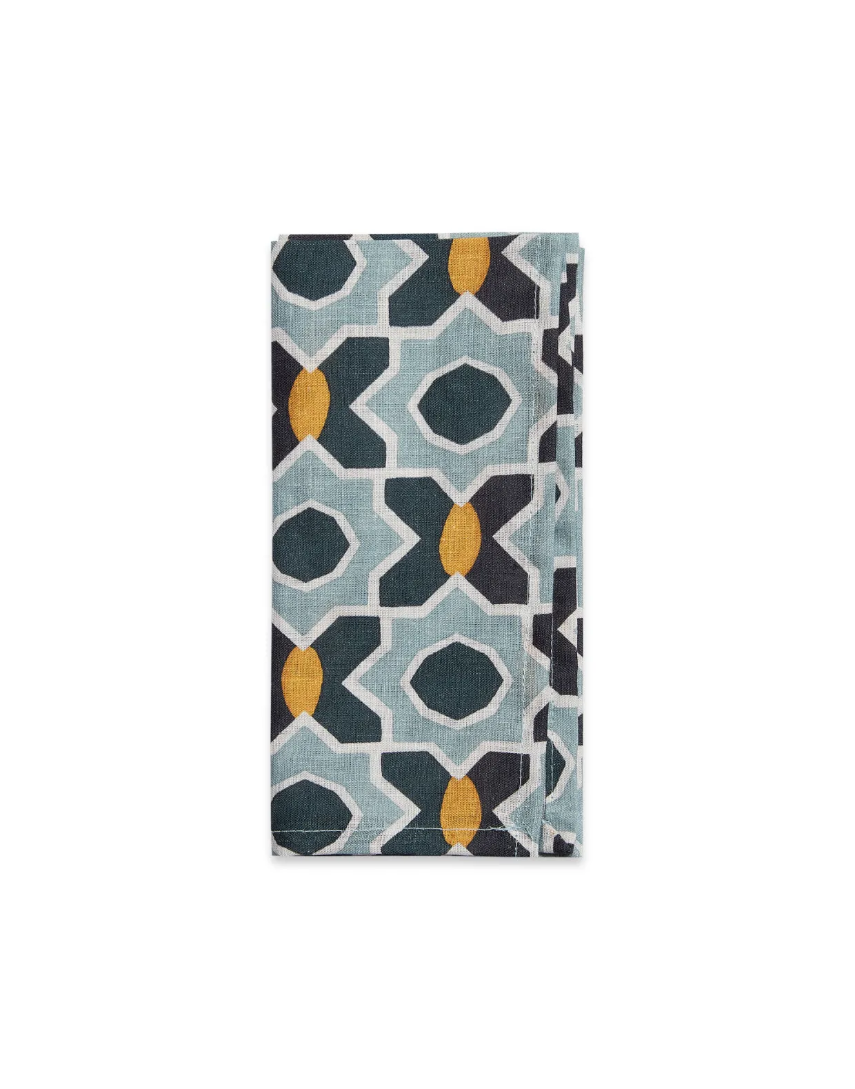 Large Napkins Set Of 2Plaza Small Light Blue in Linen