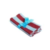 Large Napkins Set of 6Riga Bordeaux - Azzurro in Linen