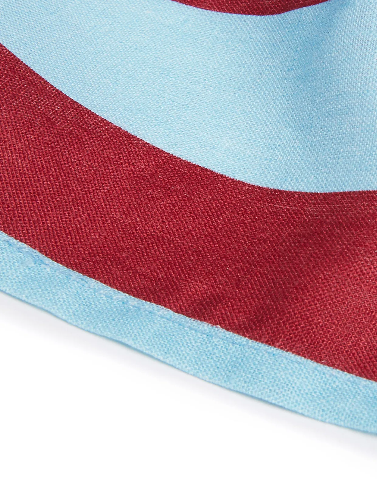 Large Napkins Set of 6Riga Bordeaux - Azzurro in Linen
