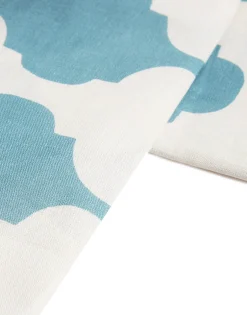 Large TableclothPlaza Sky Blue in Linen